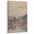 Twilight Pond Realism Art Print - Elegant Realism Canvas Wall Decor