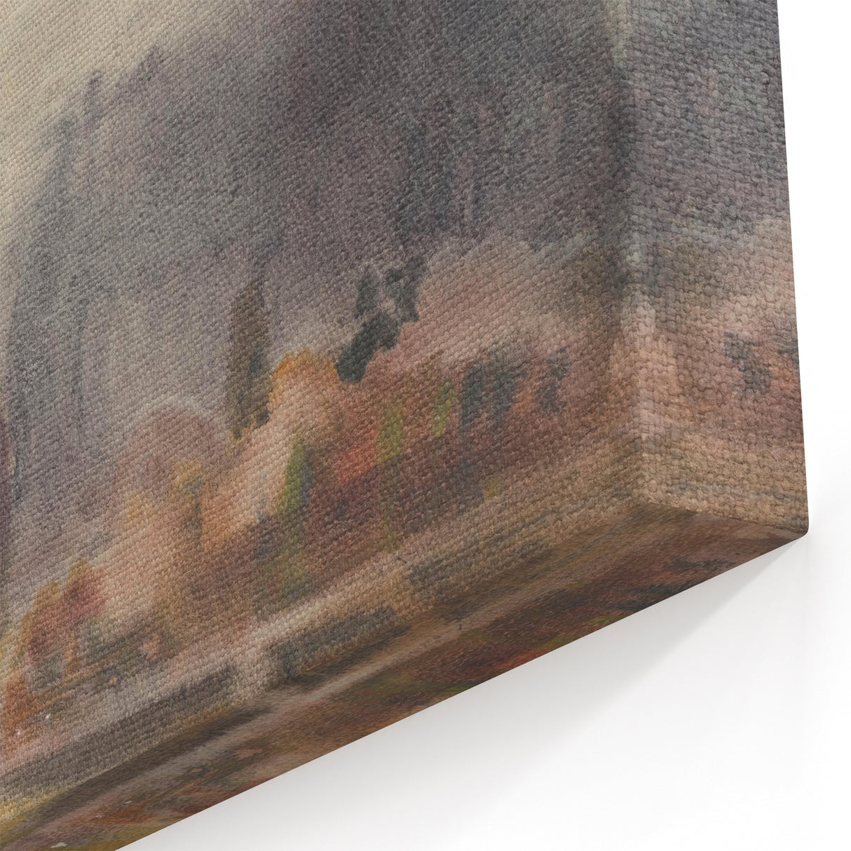 Twilight Pond Realism Art Print - Elegant Realism Canvas Wall Decor