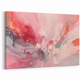Vibrant Pink and Coral Abstract Art - Fluid Swirling Canvas Print