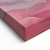 Vibrant Pink and Coral Abstract Art - Fluid Swirling Canvas Print
