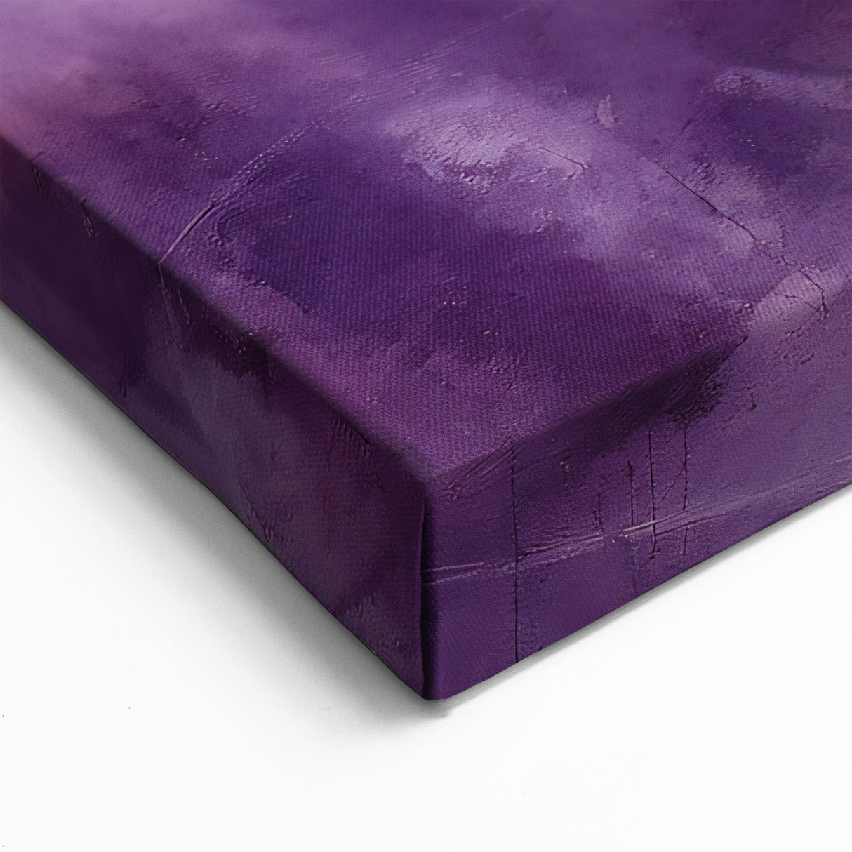 Vibrant Purple Swirl Abstract Art - Dynamic Brush Strokes Canvas Print