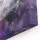 Ethereal Purple Mist Abstract Art - Dreamy Brush Strokes Canvas Print