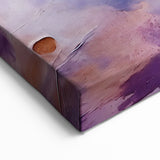 Ethereal Purple Mist Abstract Art - Dreamy Brush Strokes Canvas Print