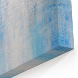 Ocean Blue Abstract Art - Textured Fluid Brush Strokes Canvas Print