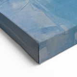 Sky Blue and White Abstract Art - Vibrant Brush Strokes Canvas Print