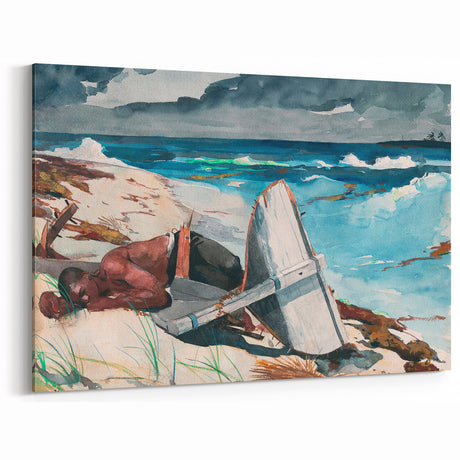 After the Hurricane, Bahamas Realism Art Print - Dramatic Seascape Canvas