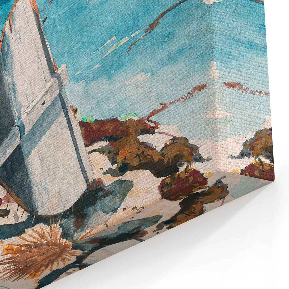After the Hurricane, Bahamas Realism Art Print - Dramatic Seascape Canvas