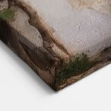 Santorini Door Print - Rustic Lilac Door with Blooming Lilac Flowers