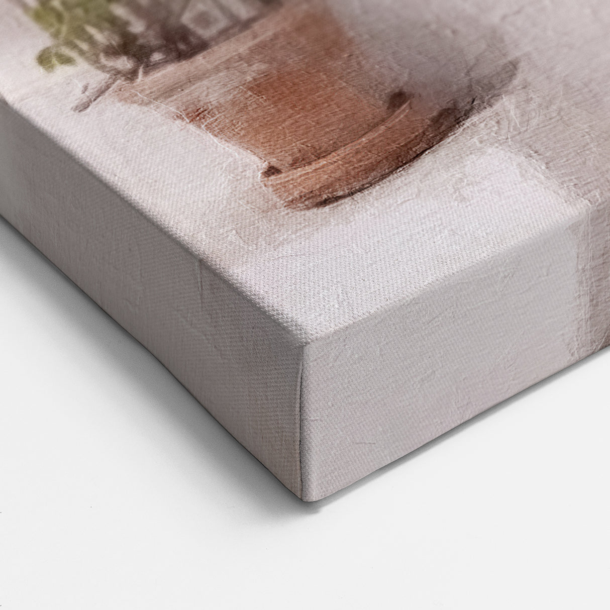 Cycladic Door Art - Lavender Greek Door with Pink Bougainvillea