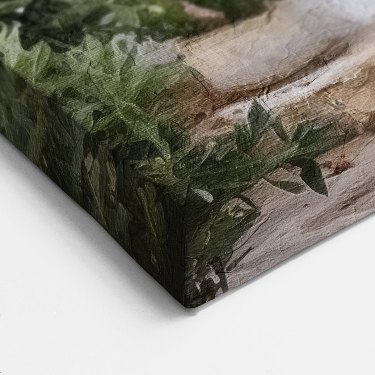 Lavender Door Wall Art - Greek Double Door with Pink Bougainvillea