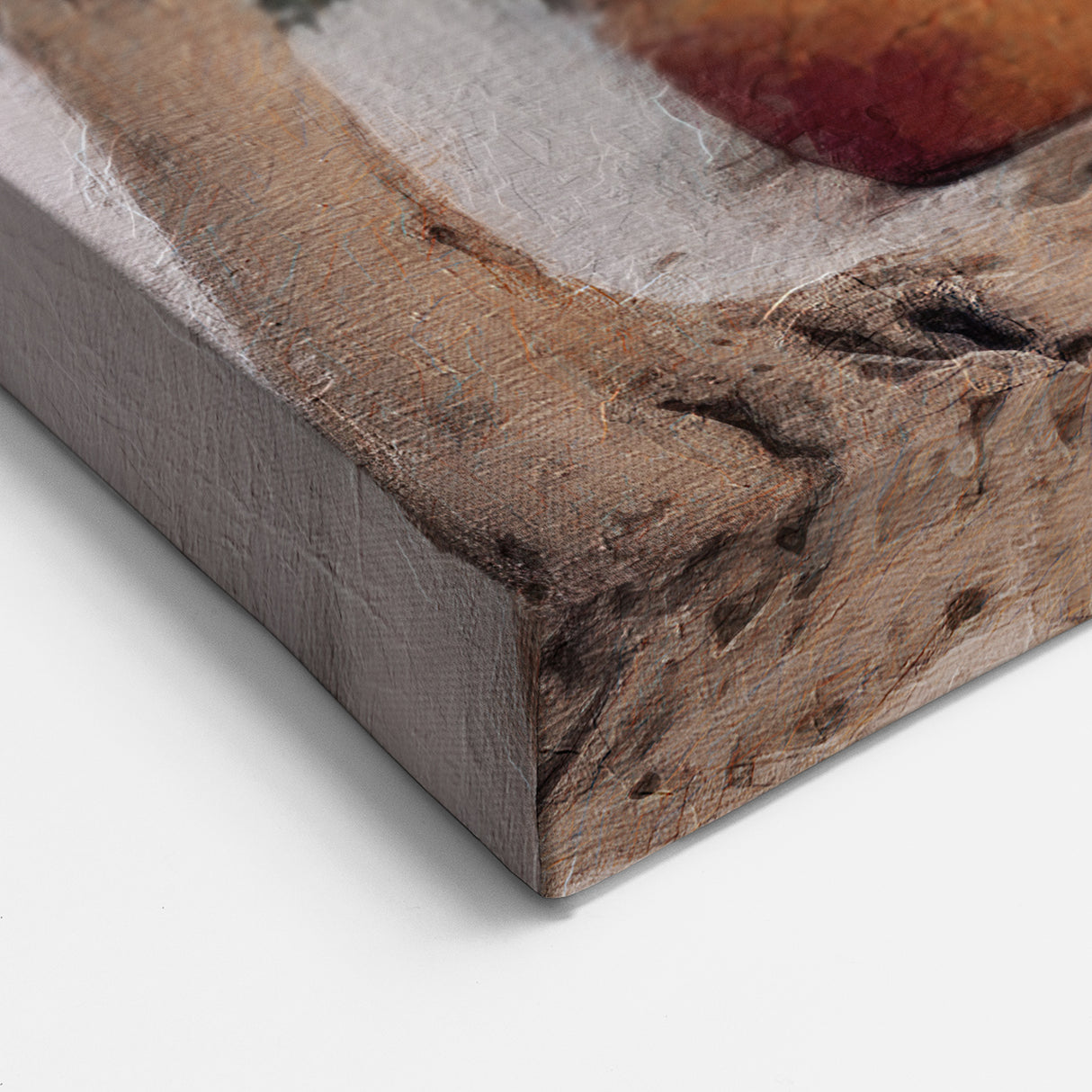 Rustic Blue Double Door Art - Greek Village Scene with Terracotta Pots