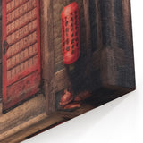 Shoji Door Artwork - Japanese Lanterns and Sliding Door Print