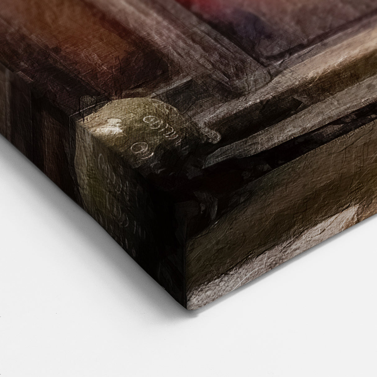 Japanese Temple Gate Art - Traditional Red Sliding Door Print