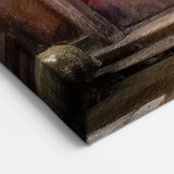 Japanese Temple Gate Art - Traditional Red Sliding Door Print