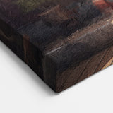 Japanese Temple Door Art - Traditional Red Lantern Wall Print