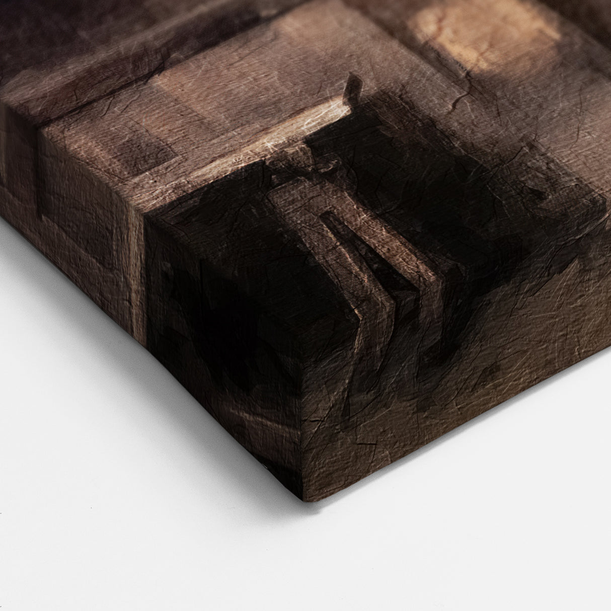 Lanterns and Lattice Door Art - Japanese Traditional Street Print