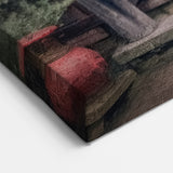 Japanese Lattice Gate Art - Traditional Zen Garden Entrance Print