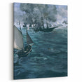 Impressionism Wall Art - Dramatic Naval Scene - Classic Sea Battle Print