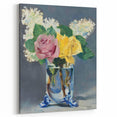 Impressionism Wall Art - Lilacs and Roses in Vase - Elegant Floral Print