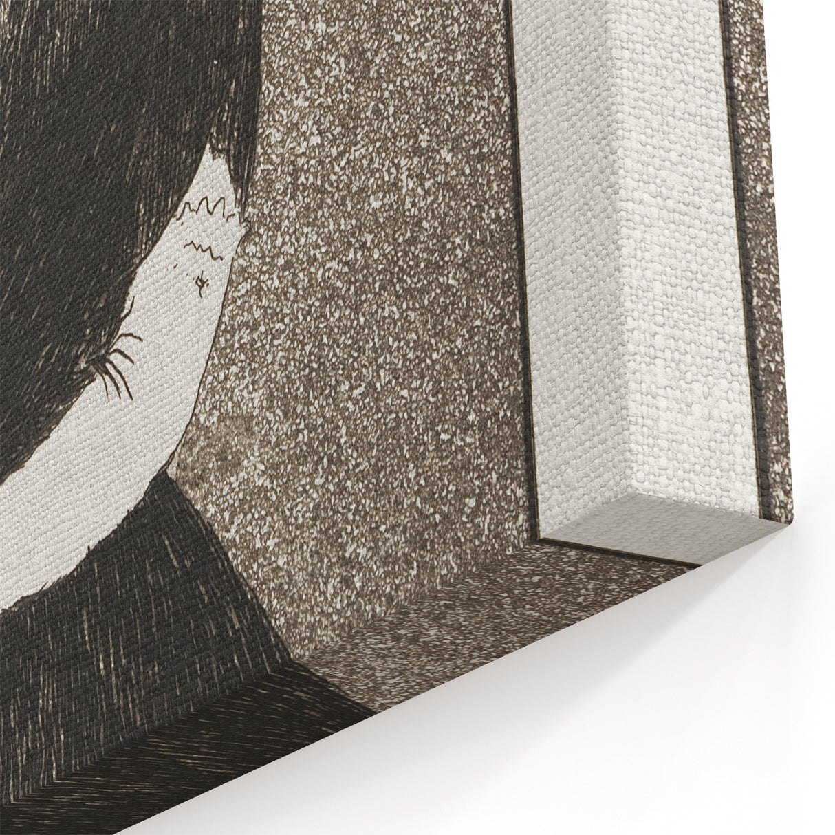 Impressionism Wall Art - Mysterious Woman in Black - Classic Art Etching Print
