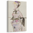 Impressionism Wall Art - Woman in Travel Costume - Elegant Art Sketch Print