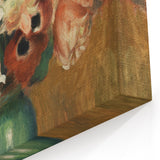 Impressionism Wall Art - Vibrant Floral Bouquet - Renoir Flower Vase Print