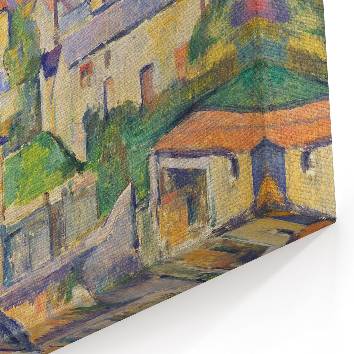 Impressionism Wall Art - Colorful Townscape - Cezanne's Gardanne Print