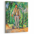 Impressionism Wall Art - Portrait of a Gardener - Cezanne’s Vibrant Nature Scene