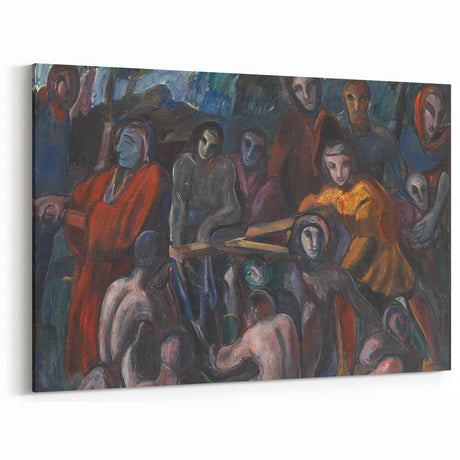 Multicolor Art Print - The Road to Golgotha by Jens Adolf Jerichau - Vivid Realism