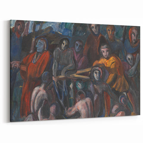 Multicolor Art Print - The Road to Golgotha by Jens Adolf Jerichau - Vivid Realism