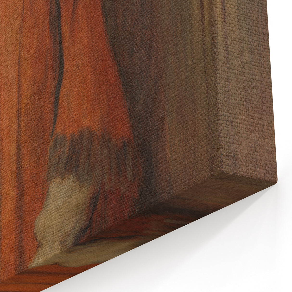 Impressionist Portrait Art - Girl in Red - Degas’s Classic Print
