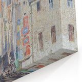 Impressionist Art Print - Grocery Street, Rouen (1898) by Camille Pissarro - French Cityscape Wall Art