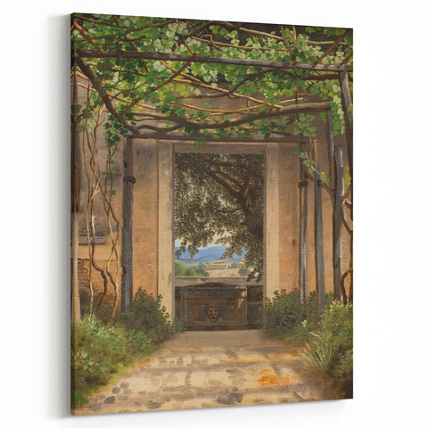 Realism Garden Archway Art Print - Verdant View by Eckersberg