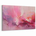 Colorful Line Abstract - Pastel Brush Strokes Pink and Purple Canvas