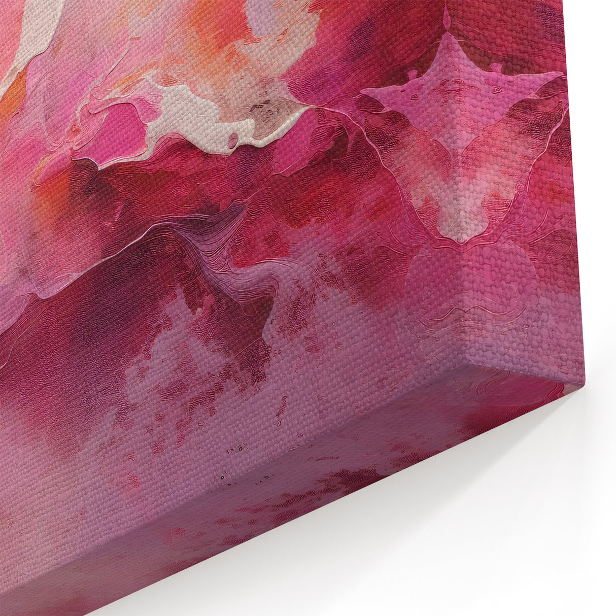 Colorful Line Abstract - Pastel Brush Strokes Pink and Purple Canvas