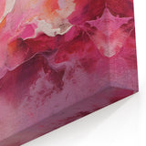 Colorful Line Abstract - Pastel Brush Strokes Pink and Purple Canvas