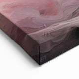 Soft Brush Strokes Abstract Art - Dreamy Pink and Gray Canvas