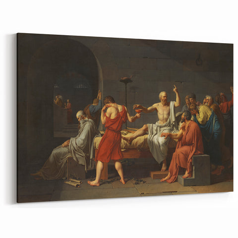 Neoclassical Art Print: The Death of Socrates by David - Historic Art Reproduction