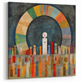 Colorful Abstract Figures Art - Geometric Strokes and Line Print