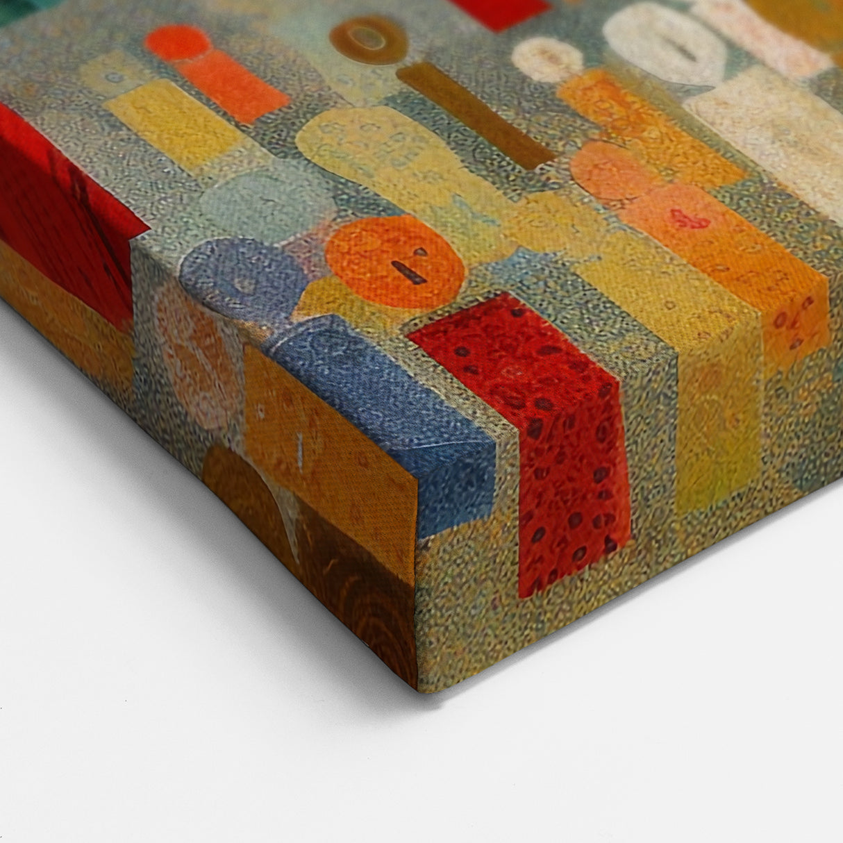 Colorful Abstract Figures Art - Geometric Strokes and Line Print