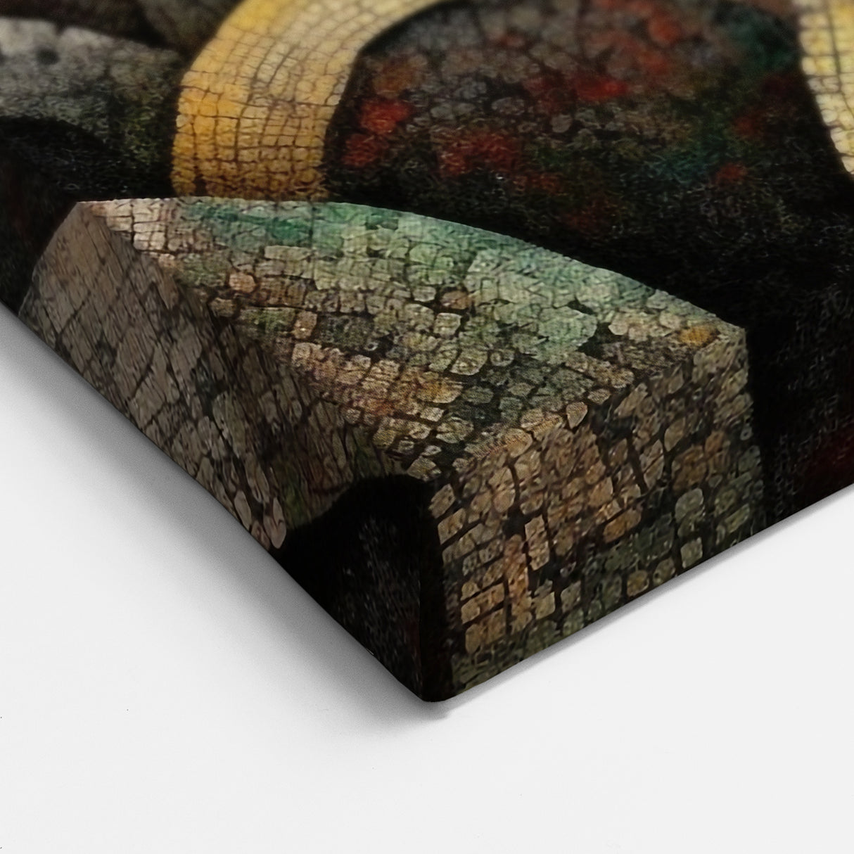 Surreal Abstract Landscape Art - Arching Stone Mosaic Canvas Print