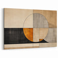 Modern Geometric Abstract Art - Minimalist Circle and Lines Canvas