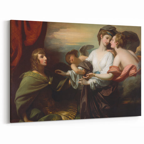 Neoclassical Art Print of Helen Brought to Paris - West's Classic Scene