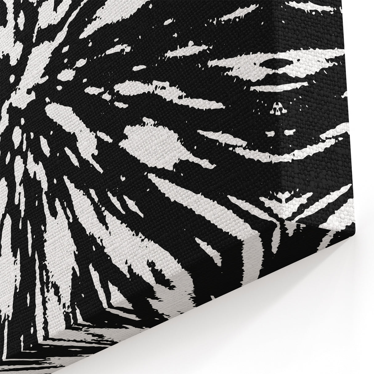 Black and White Abstract Art - Explosive Burst Monochrome Design