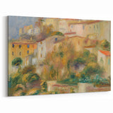 Impressionist Landscape Wall Art - Renoir's Houses on a Hill Canvas Print