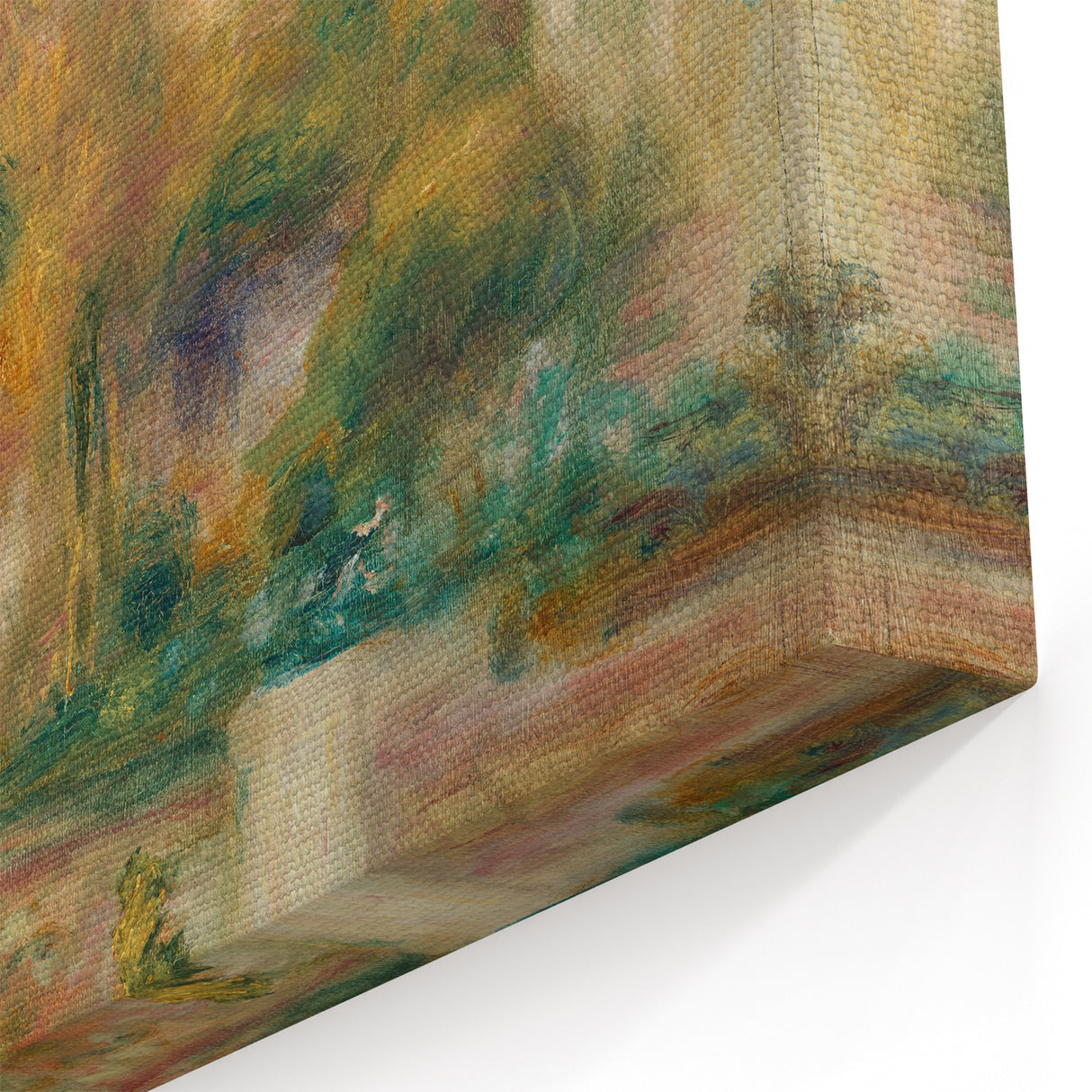 Impressionist Landscape Wall Art - Renoir's Houses on a Hill Canvas Print