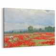 Impressionist Landscape Wall Art - Red Field by Lajos Csordák Print