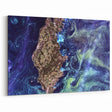 Abstract Impressionist Ocean Wall Art - Swirling Phytoplankton Print