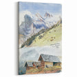 Impressionist Mountain Landscape Wall Art - Sargent's Alpine Print