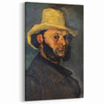 Impressionist Portrait Wall Art - Cézanne's Gustave Boyer in Straw Hat